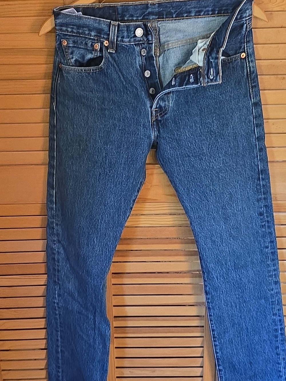 Men's 501 R-logo Blue Straight-Leg Jeans - Classic Denim